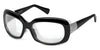 Ziena OASIS Eyeglasses | Size 61 / Glossy Black / Clear / Frost
