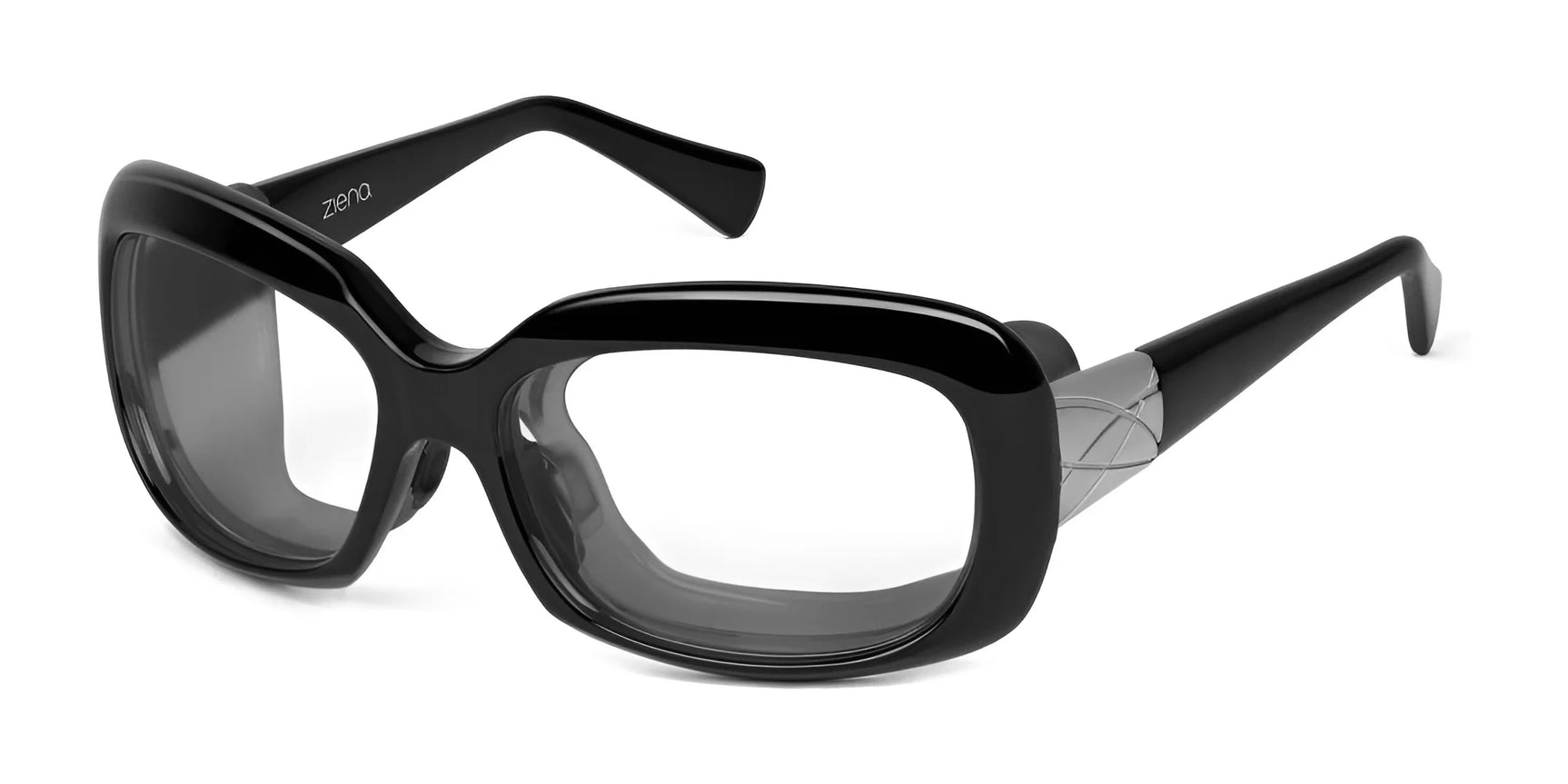 Ziena Oasis Eyeglasses Glossy Black / BlueByrd Blue Light / Black Ziena Oasis Eyeglasses Glossy Black / BlueByrd Blue Light / Black