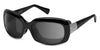 Ziena OASIS Sunglasses | Size 61 / Glossy Black / Gray (12%) / Black