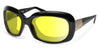 Ziena OASIS Sunglasses | Size 61 / Glossy Black / BlueByrd Blue Light - Level 3 / Frost