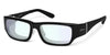 Ziena SEACREST Eyeglasses | Size 54 / Glossy Black / BlueByrd Blue Light Blocker / Frost