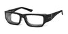 Ziena Seacrest Eyeglasses | Size 54 / Glossy Black / Clear / Black
