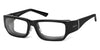 Ziena SEACREST Eyeglasses | Size 54 / Glossy Black / Clear / Black