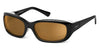 Ziena VERONA Sunglasses | Size 58 / Glossy Black / Copper / Frost