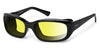 Ziena VERONA Sunglasses | Size 58 / Glossy Black / BlueByrd Blue Light - Level 3 / Black