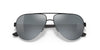 Coach C2098 HC7121 Sunglasses | Size 58 / Matte Black №93806G / Grey Silver Flash (3N 13.3%)