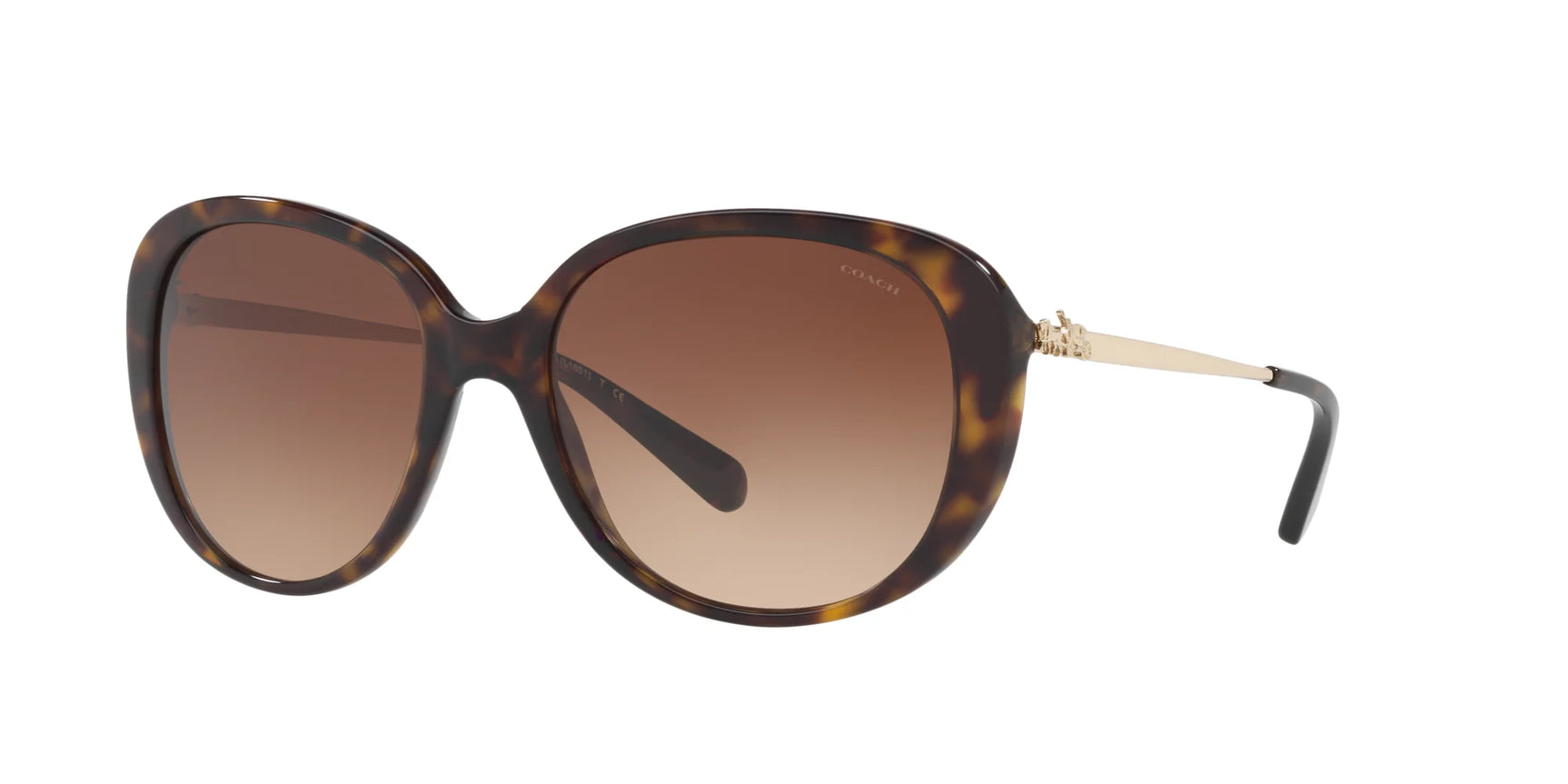Coach L1664 HC8215F Sunglasses Dark Tortoise / Brown Gradient Coach L1664 HC8215F Sunglasses Dark Tortoise / Brown Gradient