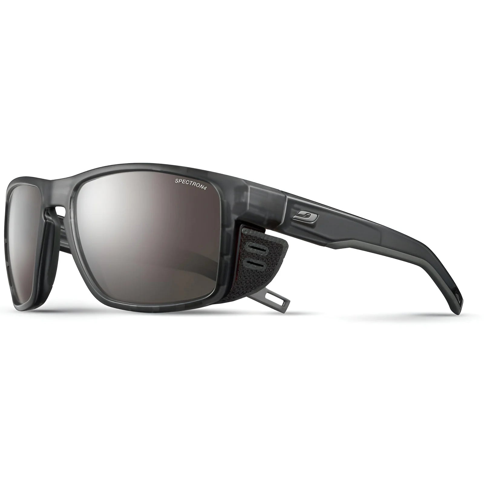 Julbo Shield Sunglasses Transluscent Black / Black / Gun / Spectron 4 (VLT 5%) Julbo Shield Sunglasses Transluscent Black / Black / Gun / Spectron 4 (VLT 5%)