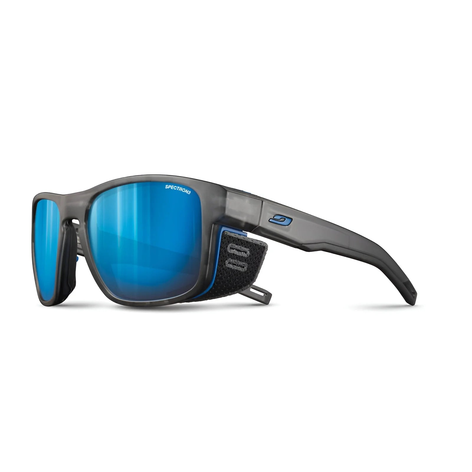Julbo Shield Sunglasses Transluscent Grey / Blue / Spectron 3 Julbo Shield Sunglasses Transluscent Grey / Blue / Spectron 3