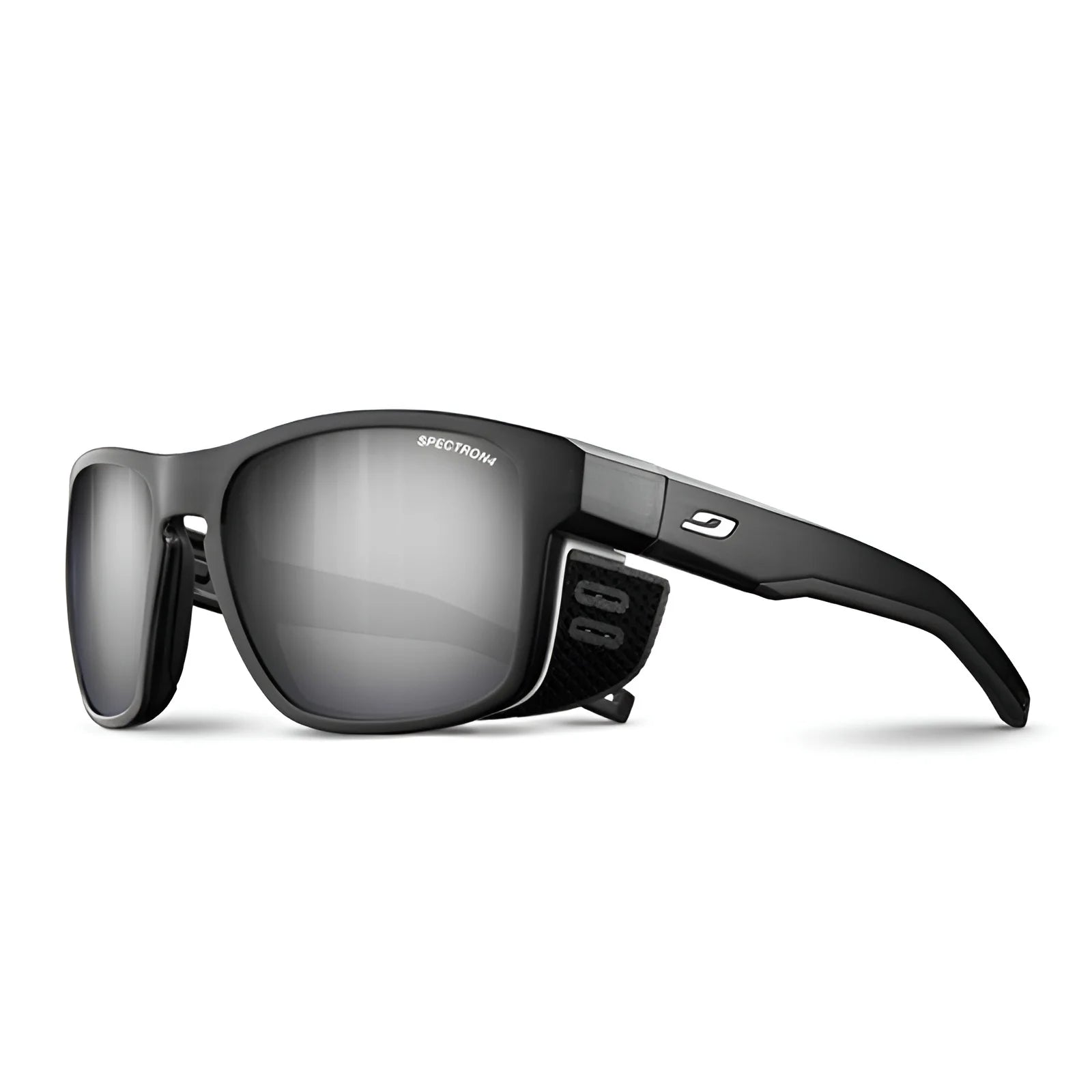 Julbo Shield Sunglasses Matte Translucent Black / White / Spectron 4 (VLT 5%) Julbo Shield Sunglasses Matte Translucent Black / White / Spectron 4 (VLT 5%)
