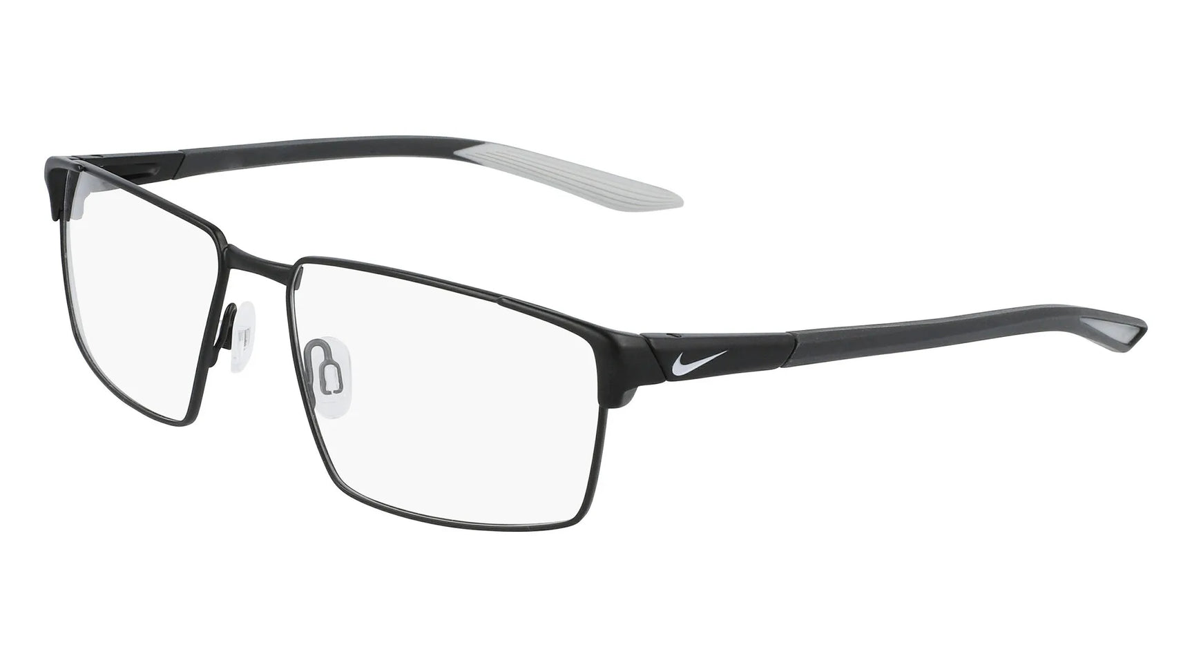 Nike 8053 Eyeglasses Satin Black / Wolf Grey Nike 8053 Eyeglasses Satin Black / Wolf Grey