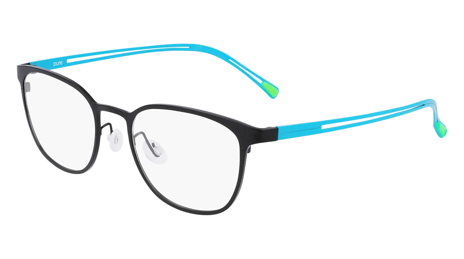 Pure P-4014 Eyeglasses Matte Black / Blue Pure P-4014 Eyeglasses Matte Black / Blue
