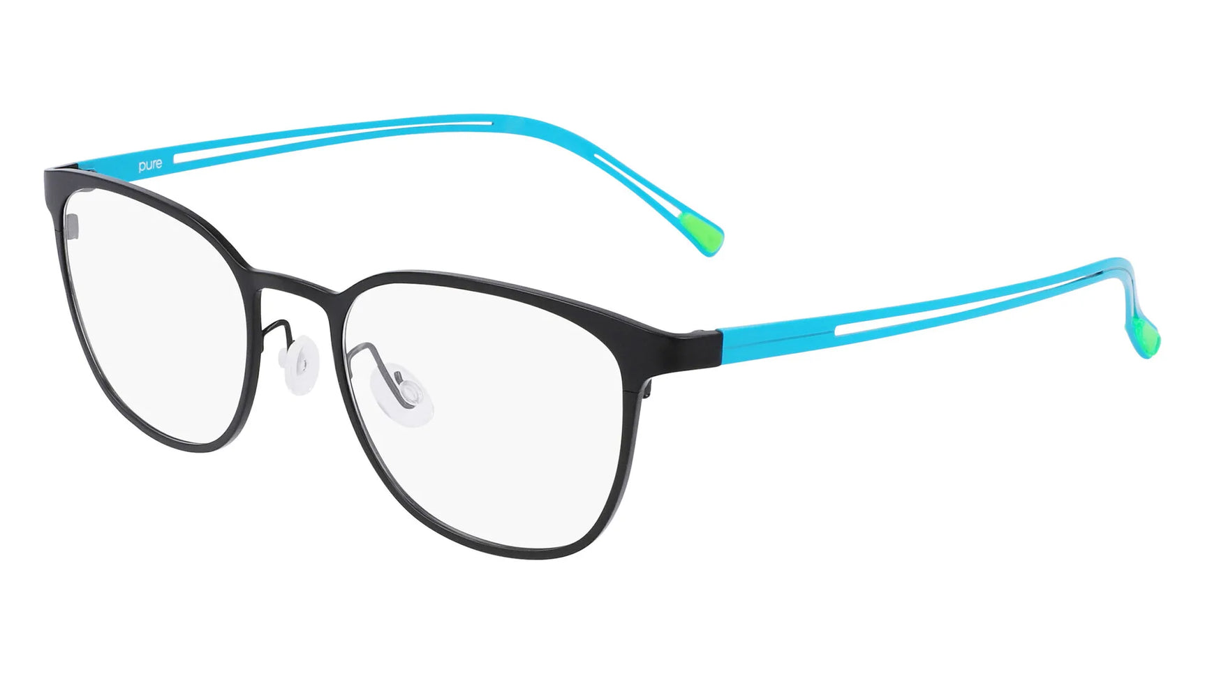 Pure P-4014 Eyeglasses Matte Black / Blue Pure P-4014 Eyeglasses Matte Black / Blue