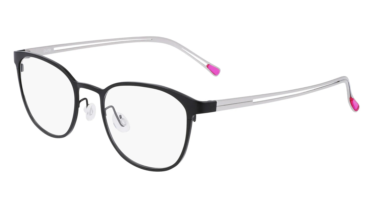 Pure P-4014 Eyeglasses Matte Black / Silver Pure P-4014 Eyeglasses Matte Black / Silver