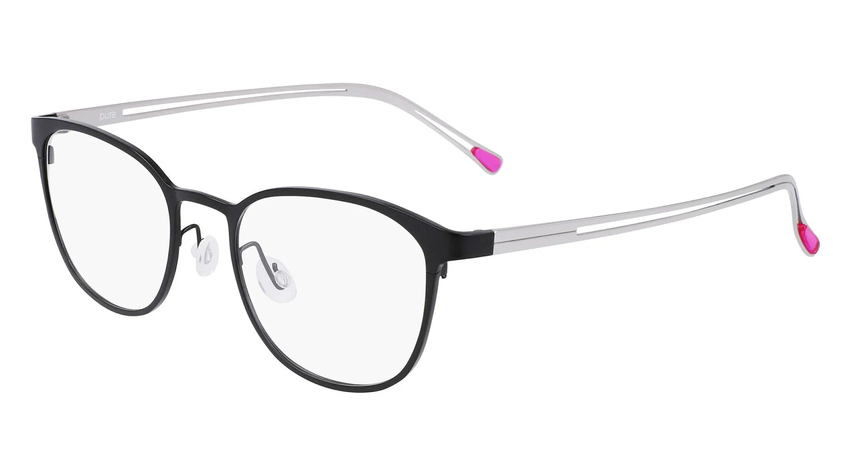 Pure P-4014 Eyeglasses Matte Black / Silver Pure P-4014 Eyeglasses Matte Black / Silver