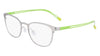 Pure P4014 Eyeglasses / Matte Gunmeta / Green