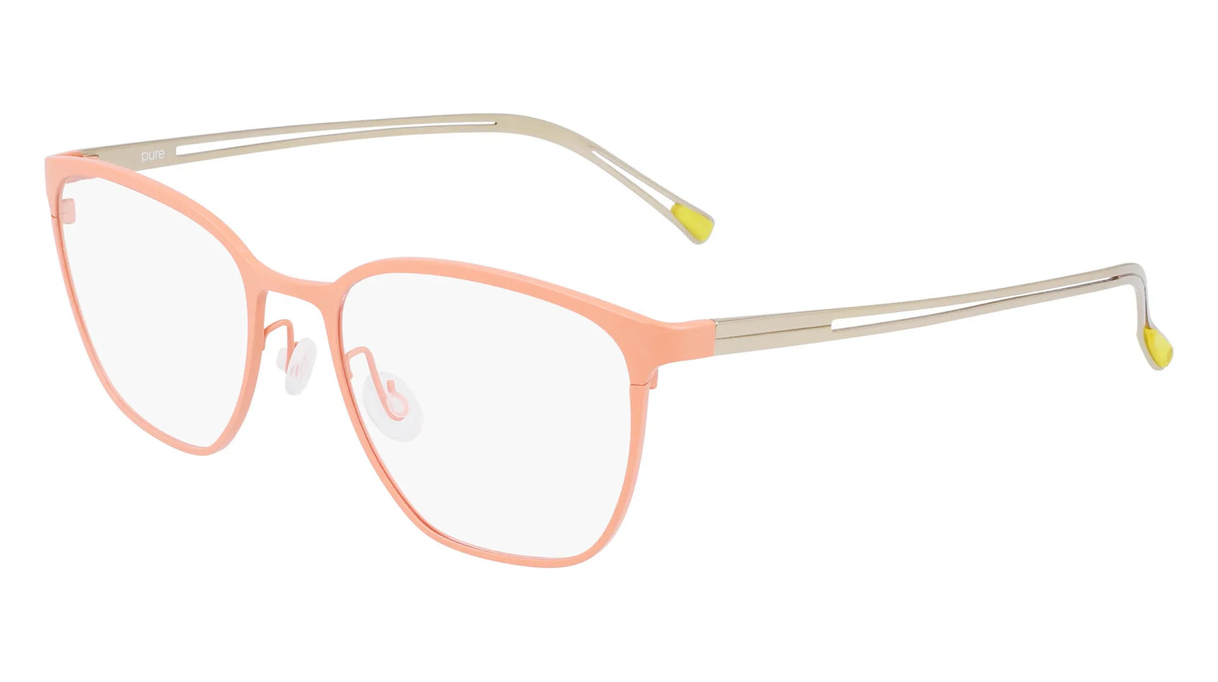 Pure P-5013 Eyeglasses Matte Salmon / Gold Pure P-5013 Eyeglasses Matte Salmon / Gold