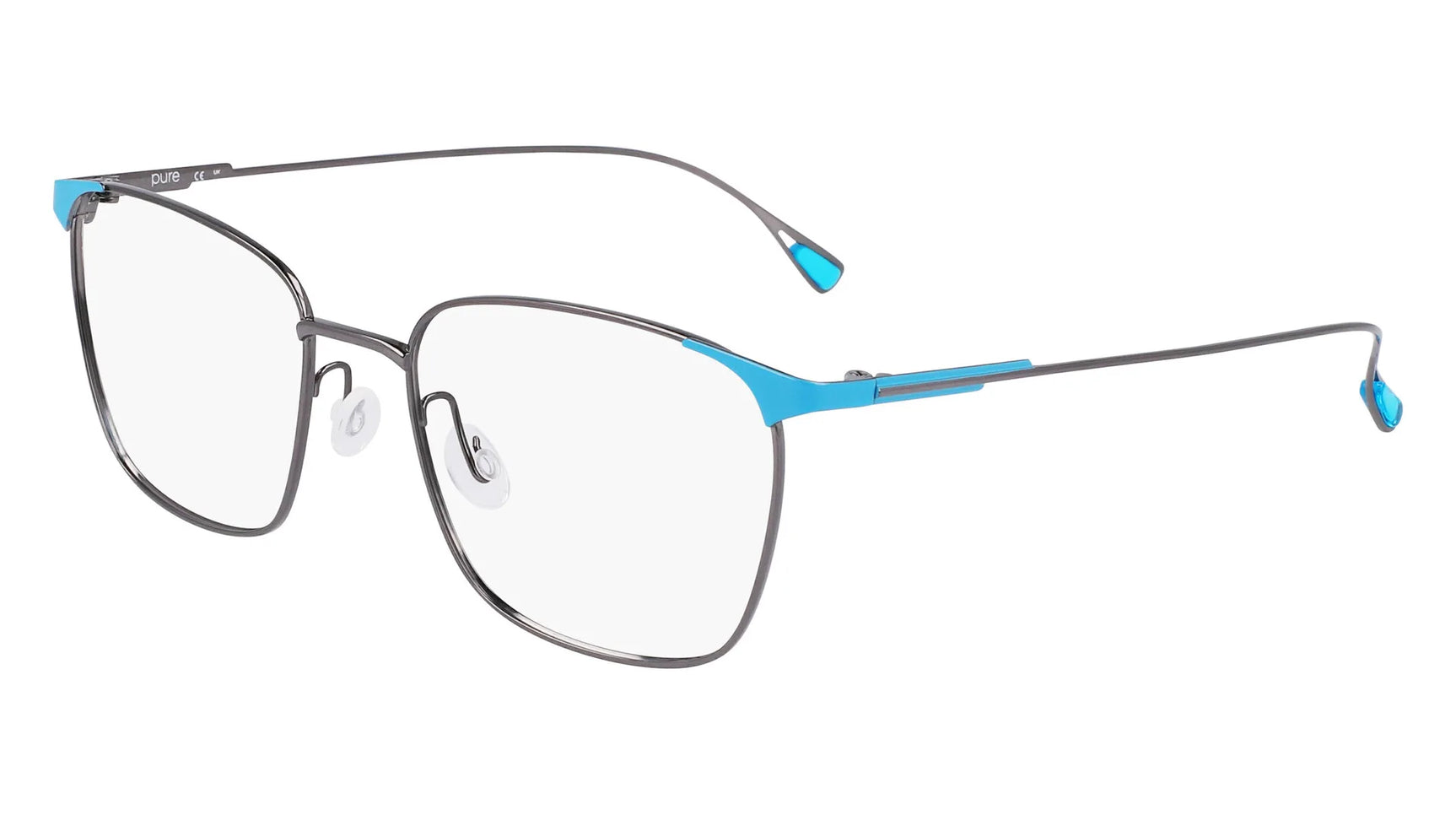 Pure P-4016 Eyeglasses Gunmetal / Cerulean Pure P-4016 Eyeglasses Gunmetal / Cerulean