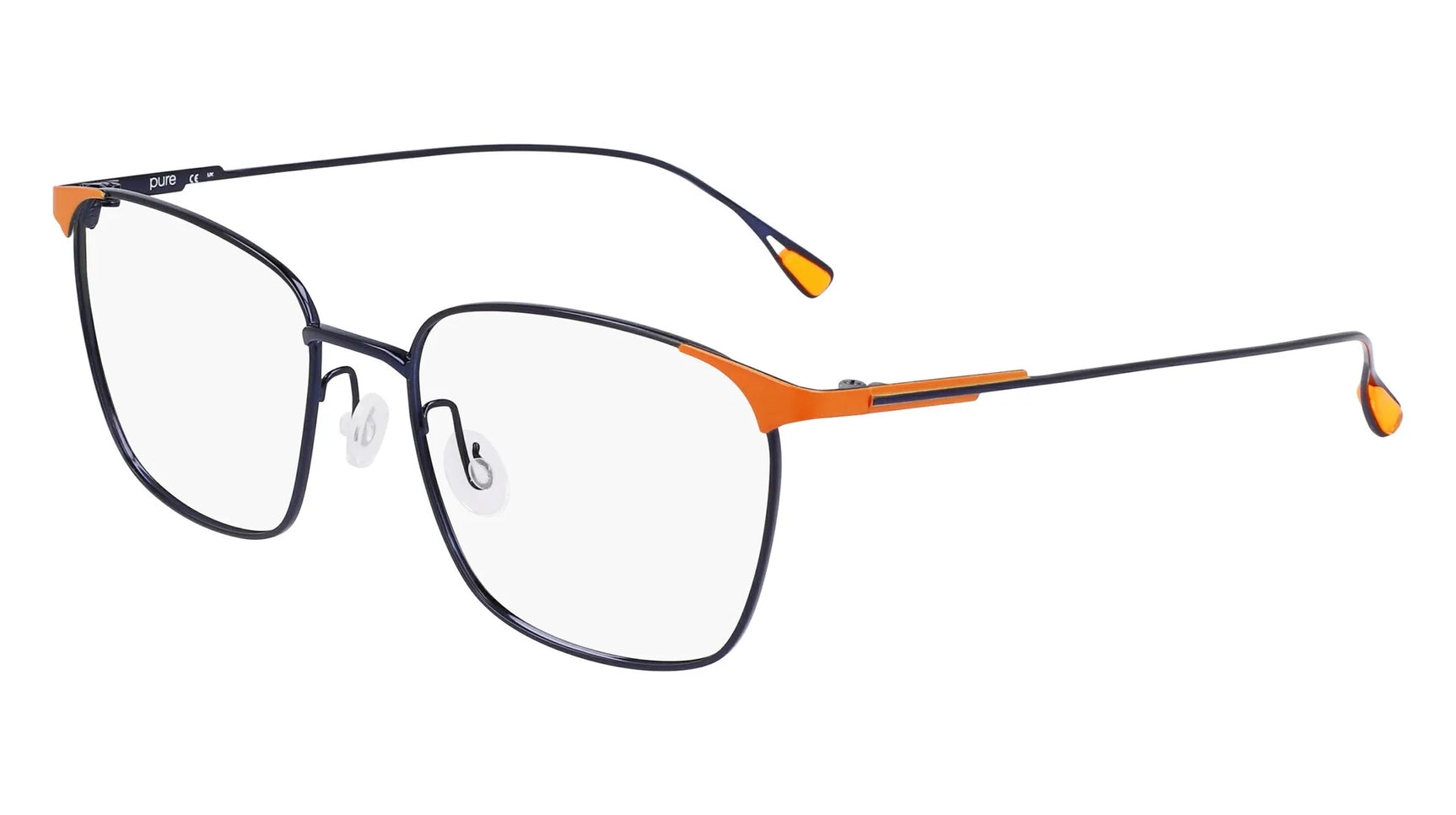 Pure P-4016 Eyeglasses Navy / Orange Pure P-4016 Eyeglasses Navy / Orange