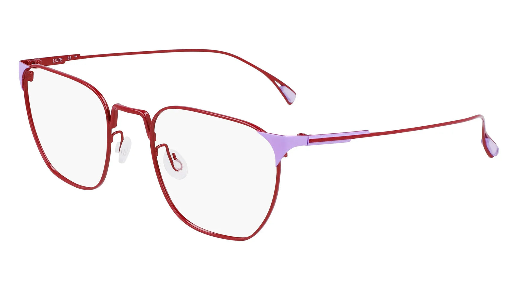 Pure P-5016 Eyeglasses Red / Lavender Pure P-5016 Eyeglasses Red / Lavender