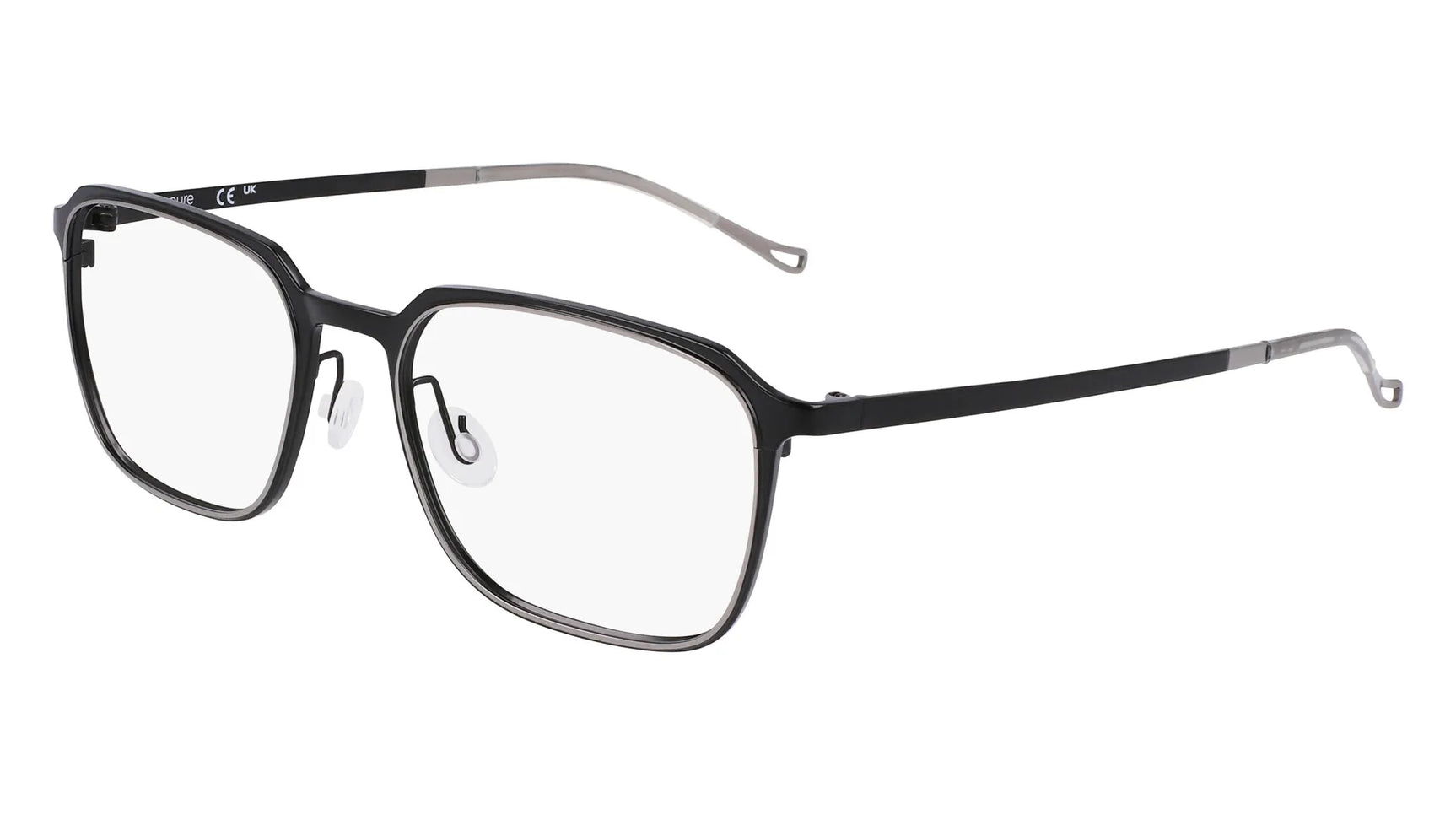Pure P-4018 Eyeglasses Black / Gunmetal Pure P-4018 Eyeglasses Black / Gunmetal