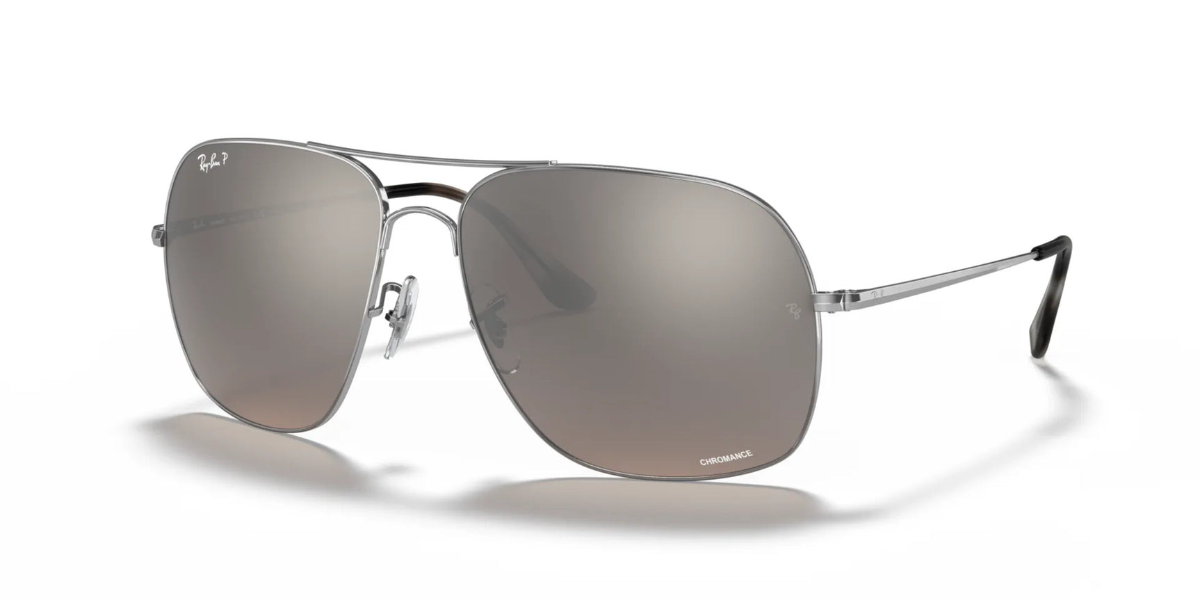 Ray-Ban RB3587CH Sunglasses Silver / Silver Ray-Ban RB3587CH Sunglasses Silver / Silver