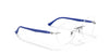 Ray-Ban RX8768 Eyeglasses / Blue On Silver №1231 / Size 50