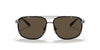 Ralph Lauren RL7071 Sunglasses | Size 61 / Shiny Dark Gunmetal / Brown (3N 14.5%)