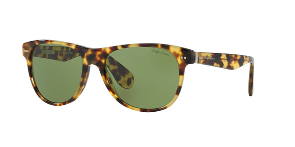 Ralph Lauren RL8129P Sunglasses | Size 56 / Shiny Spotty Havana / Green (2N 29.0%)