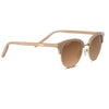 Serengeti LELA Sunglasses / Shiny Rose Shiny Gold / Mineral Polarized Drivers Gradient Cat 2 to 3