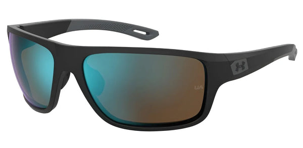 Under Armour 0004 Sunglasses | Size 65 / Matte Blackblue / Blue Multilayer Oleophobic