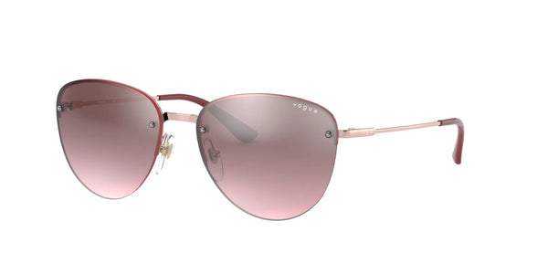 Vogue VO4156S Sunglasses | Size 55 / Rose Gold №50757A / Pink Mirror Silver Gradient (2N 38%)