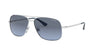 Vogue VO4161S Sunglasses | Size 58 / Silver №323/V1 / Light Blue Gradient Grey (2N 22.6%)