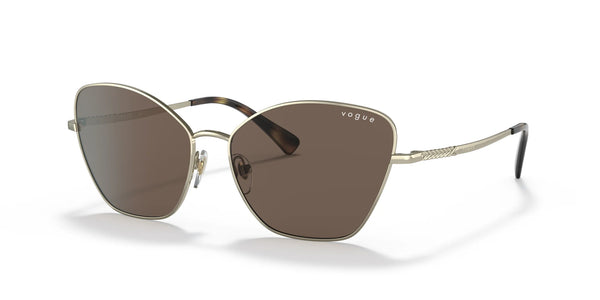 Vogue VO4197S Sunglasses | Size 58 / Pale Gold / Dark Brown (3N 9%)