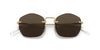 Vogue VO4216S Sunglasses | Size 51 / Brushed Gold / Dark Brown (3N 14.5%)