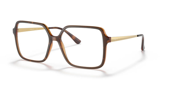 Vogue VO5406 Eyeglasses | Size 55 / Top Havana / Transparent Brown
