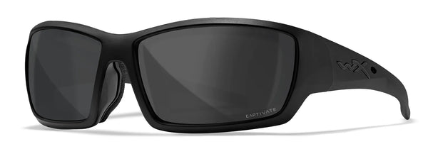 Wiley X SHADOW Sunglasses / Matte Black / CAPTIVATE™ Grey
