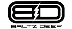 Logo featuring "BD" with a lightning bolt in between, above the text "BALTZ DEEP" in bold, black letters.