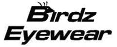 Two cyclists in colorful jerseys and sunglasses posing with bikes outdoors, smiling. "Birdz Eyewear" logo visible.