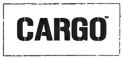Cargo" stamped in bold black letters on a white background.