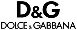 D&G and Dolce & Gabbana logos in black text on a white background.