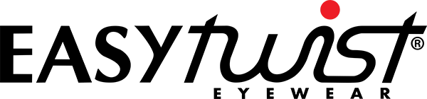 EASYtwist Eyewear" logo in black text with a red dot above the 'i'.