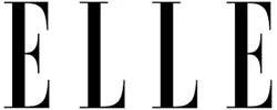 ELLE" in bold black serif letters on a white background.