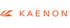 Orange abstract logo with text "KAENON" in orange, on a white background.