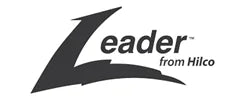 Stylized "Leader from Hilco" logo in bold black font.