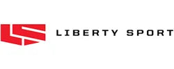 Red "LS" logo on the left with black text "LIBERTY SPORT" to the right. White background.