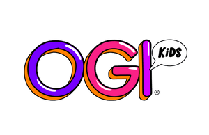 Logo of OGI Eyewear with bold, black lettering on a white background.