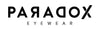 Logo displaying the words "PARADOX EYEWEAR" in bold, stylized black font on a white background.