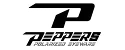 Logo with a large stylized "P" and the text "PEPPERS POLARIZED EYEWARE" below it.