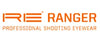 Logo of RIE Ranger with the tagline "Professional Shooting Eyewear" in orange text.